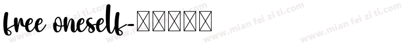 free oneself字体转换
